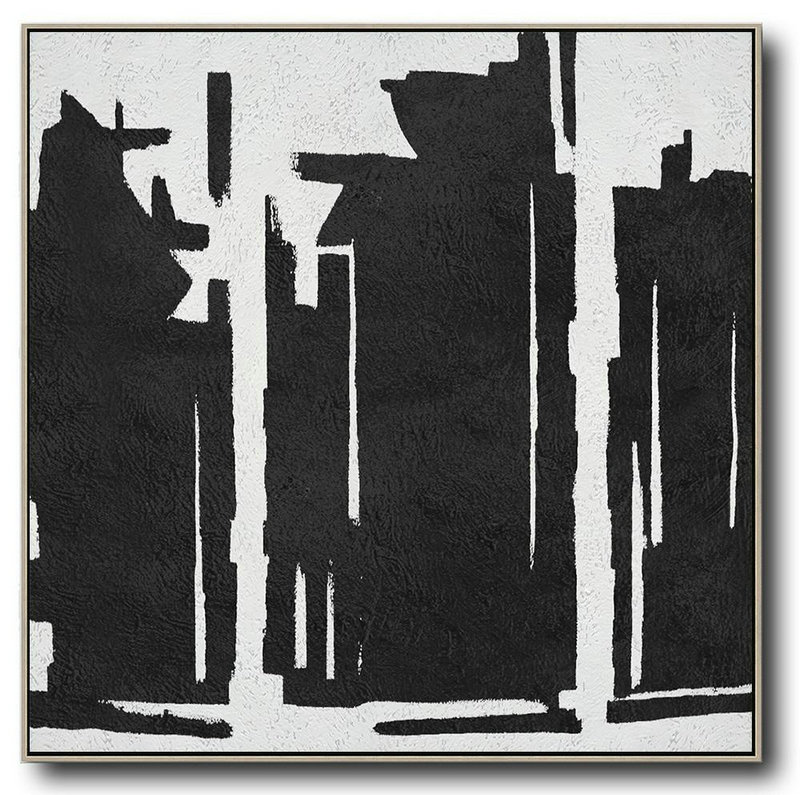 Handmade Large Contemporary Art,Oversized Minimal Painting On Canvas - Abstract Art On Canvas, Modern Art
